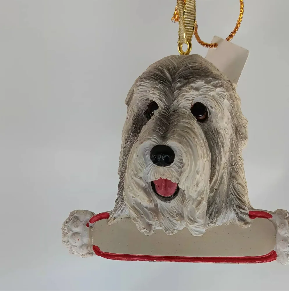 Bearded Collie Christmas Ornament